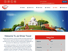 Tablet Screenshot of jaishreetravelsandtour.com